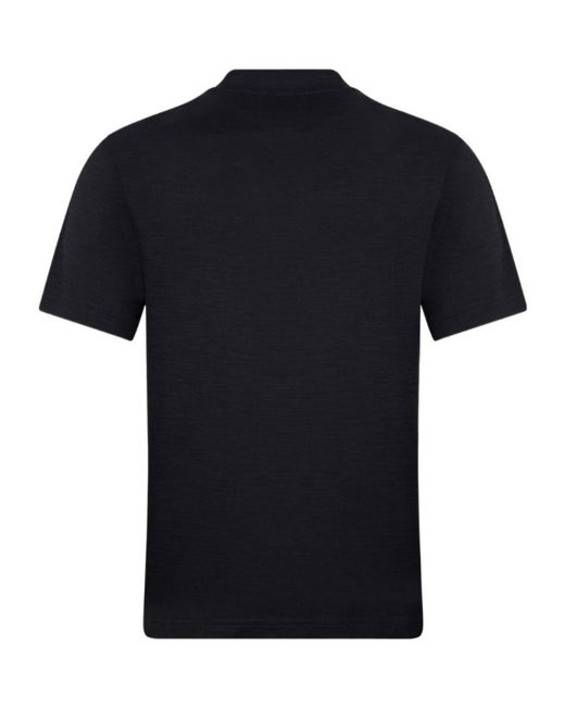 Emporio Armani Black Jersey Crewneck T-Shirt for men