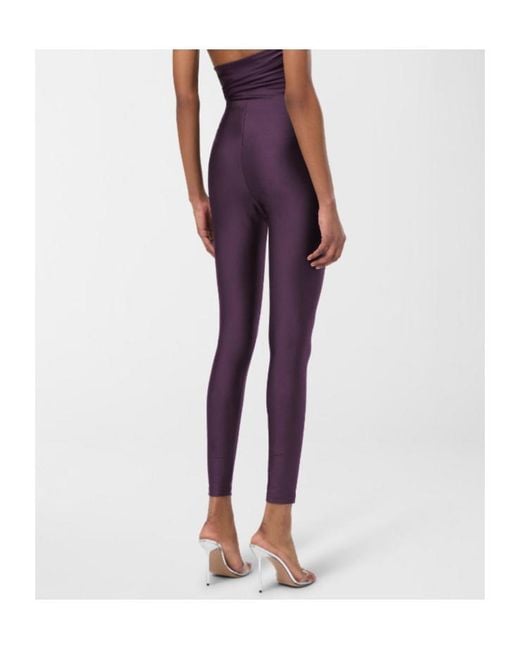 ANDAMANE Purple Holly 80's Leggings