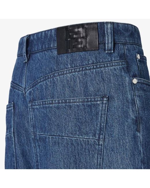 Fendi Blue Long Jeans for men