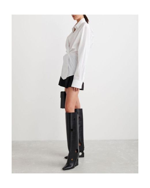 Off-White c/o Virgil Abloh White Poplin Wrap Shirt