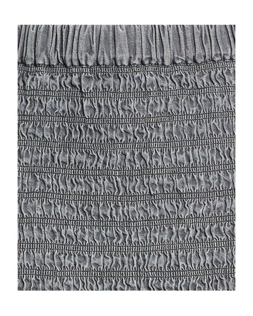 Isabel Marant Gray Denim Midi Skirt