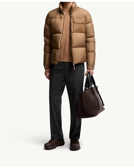 Moncler Gray Flannel Tailored Trousers for men