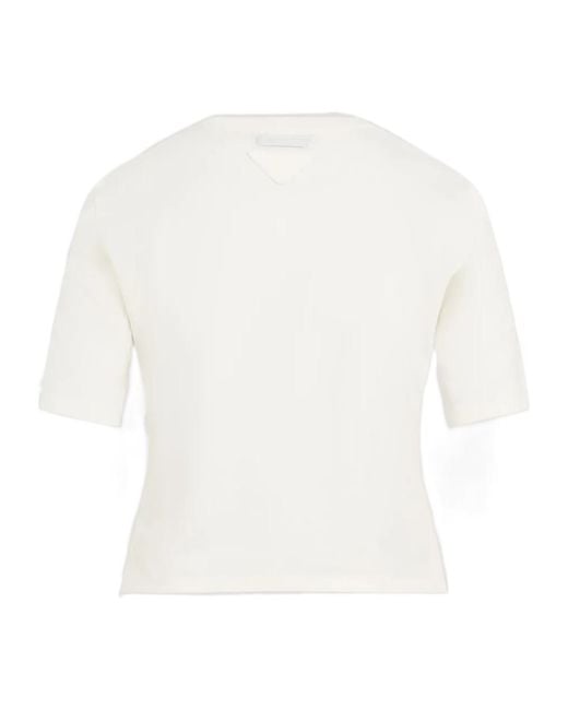 Prada White Giracollo
