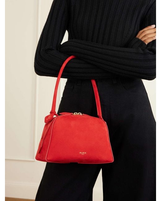Alaïa Red Alaïa Le Bouledogue Small Bag