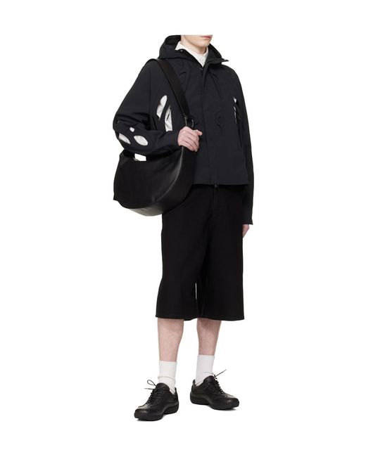 HELIOT EMIL Black Hooded Casual Jacket for men