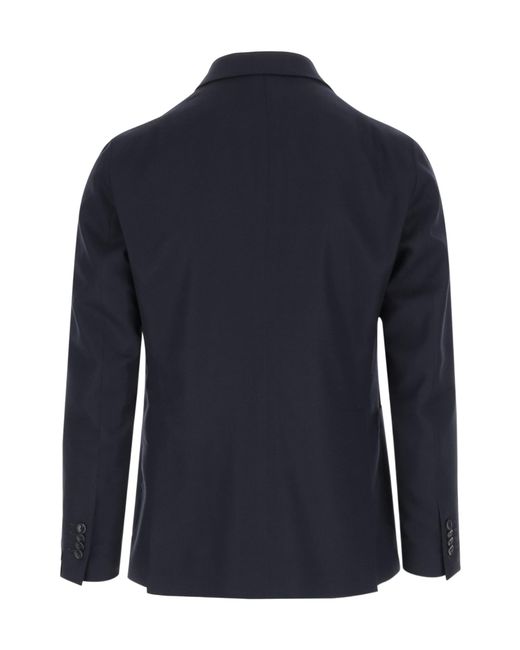 Tagliatore Blue Montecarlo Double-Breasted Blazer for men