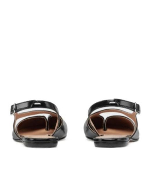 Maison Margiela Black Tabi Slingback Sandals