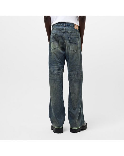 Balenciaga Blue Wide-Leg Jeans for men