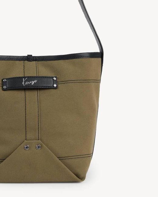 KENZO Metallic Utility' Reversible Bucket Bag for men