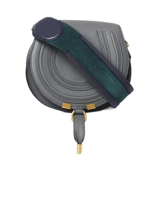 Chloé Gray Shoulder-Strap-Detailing Shoulder Bag