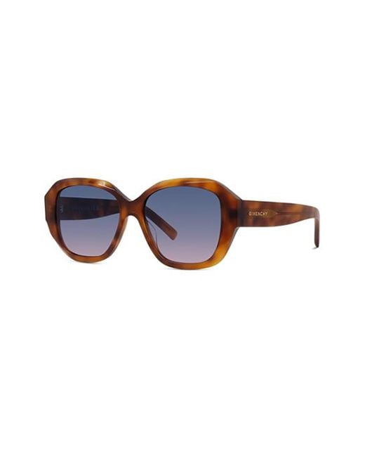 Givenchy Blue Eyewear Square Frame Sunglasses