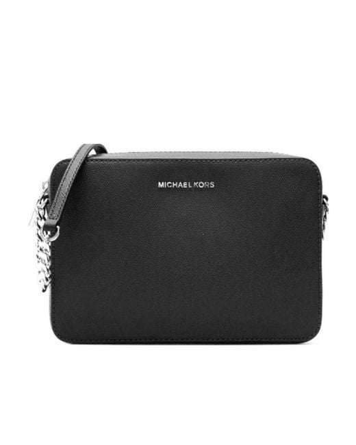 MICHAEL Michael Kors Black Jet Set Logo Plaque Large Crossbody Bag