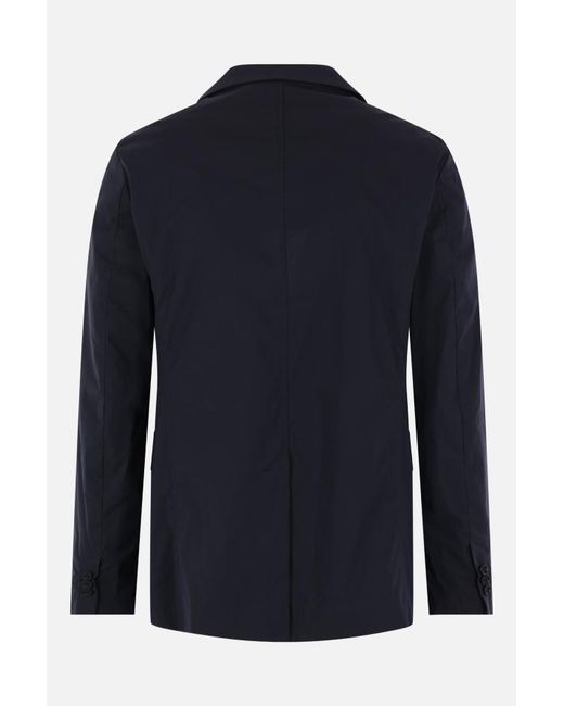 Aspesi Blue Single-Breasted Suit Jacket for men