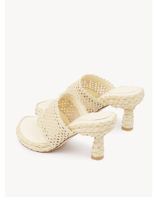Chloé White 95Mm Isla Sandals