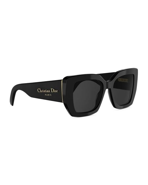 Dior Black Eyewear Butterfly Frame Sunglasses