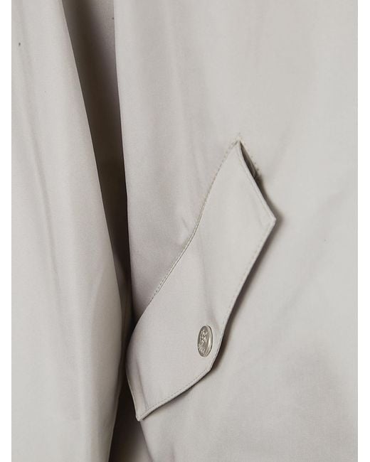 Brunello Cucinelli Gray Zip-Up Hooded Jacket for men