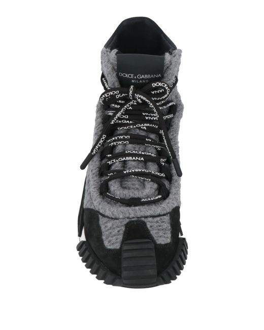 Dolce & Gabbana Black High-Top Sneakers