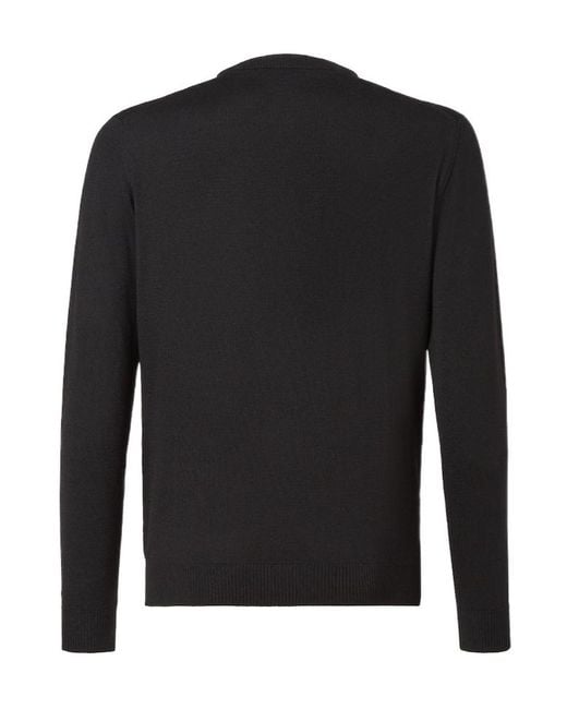Fendi Black Wool Pullover for men