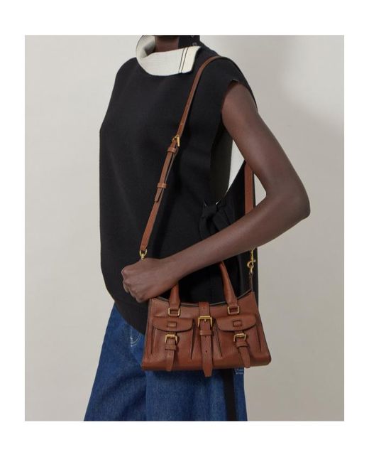 Mulberry Brown Mini Roxanne Top Handle Bag