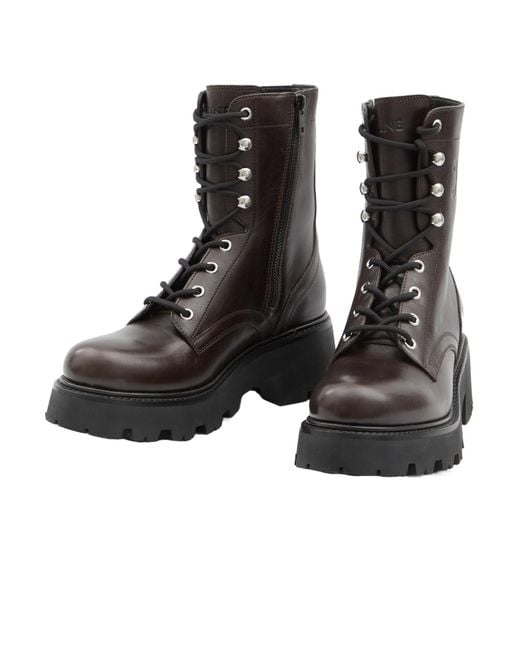 Céline Black Lacing Short Boots