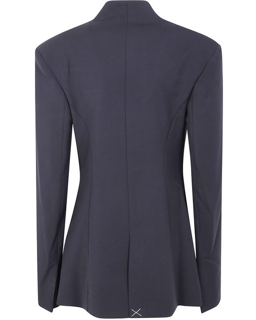 Entire studios Blue Button-Fastening Double-Breasted Coat