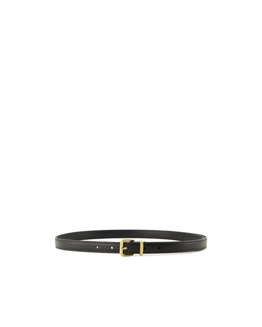 Miu Miu White Logo-Engraved Buckle Belt
