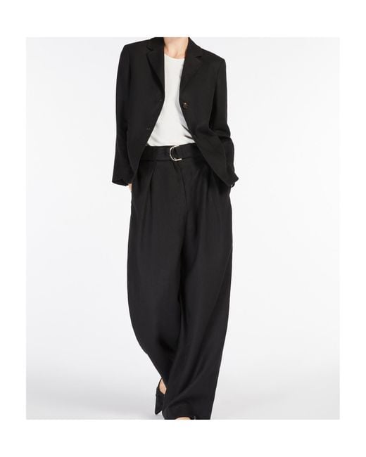 Max Mara Black 'S Arrigo Single-Breasted Long-Sleeved Jacket