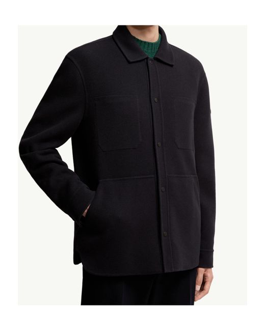 Moncler Blue Tagnit Reversible Shirt Jacket for men
