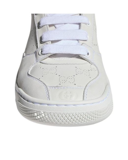 Gucci White Screener Sneaker