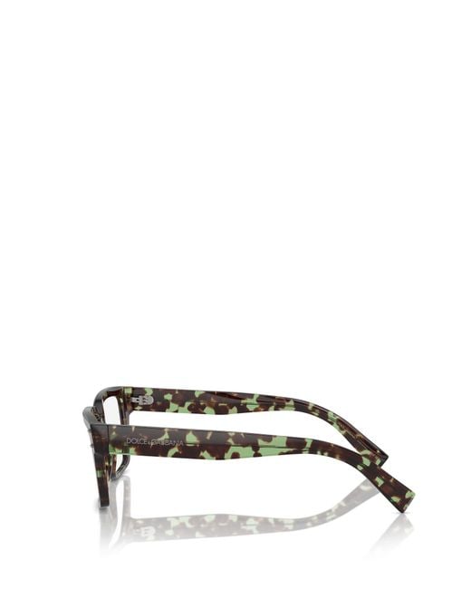 Dolce & Gabbana Black Eyewear Square Frame Glasses for men
