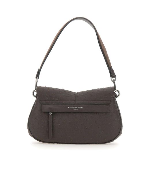 Gianni Chiarini Gray Helena Round Shoulder Bag
