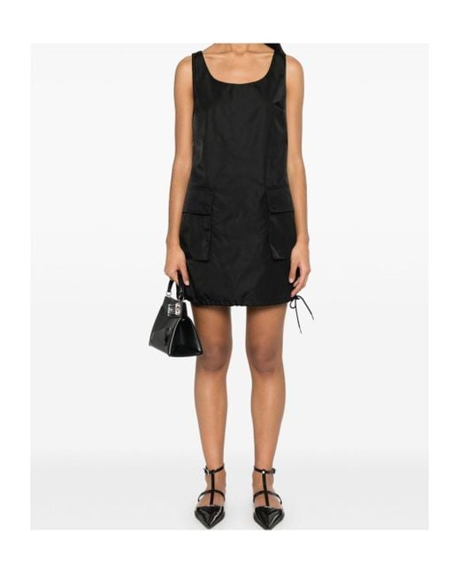 Prada Black Sleeveless Re-Nylon Dress