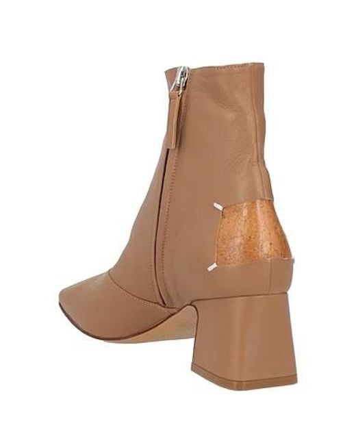 Maison Margiela Brown Minimal Leather Ankle Boots