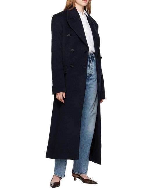 Totême Blue Totême High-Waisted Straight-Leg Jeans