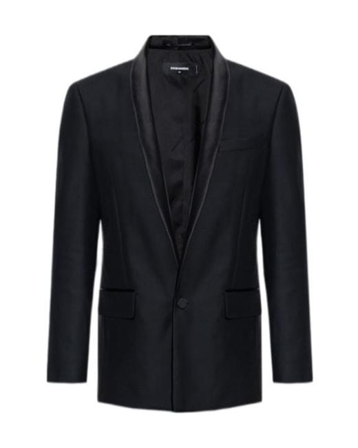 DSquared² Blue Single Breasted Tailored Blazer for men