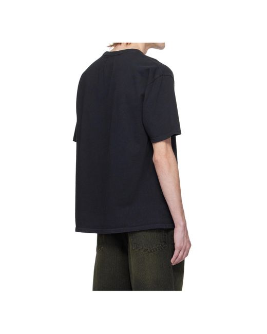 Rhude Black Short Sleeve T-Shirt for men