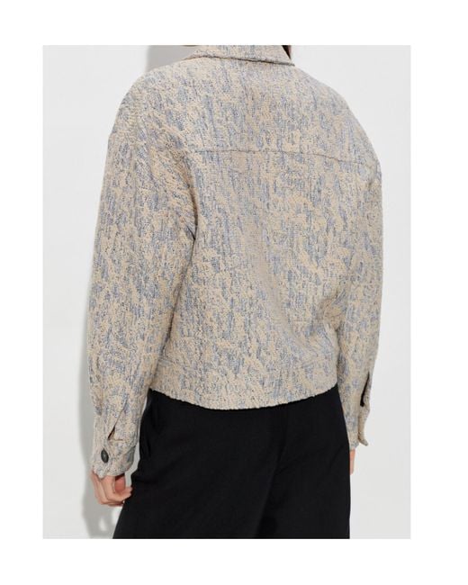 IRO Gray Long Sleeve Casual Jacket