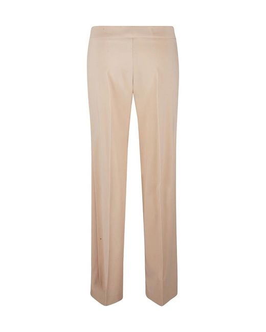 D.exterior Natural Centre-Crease Tailored Trousers