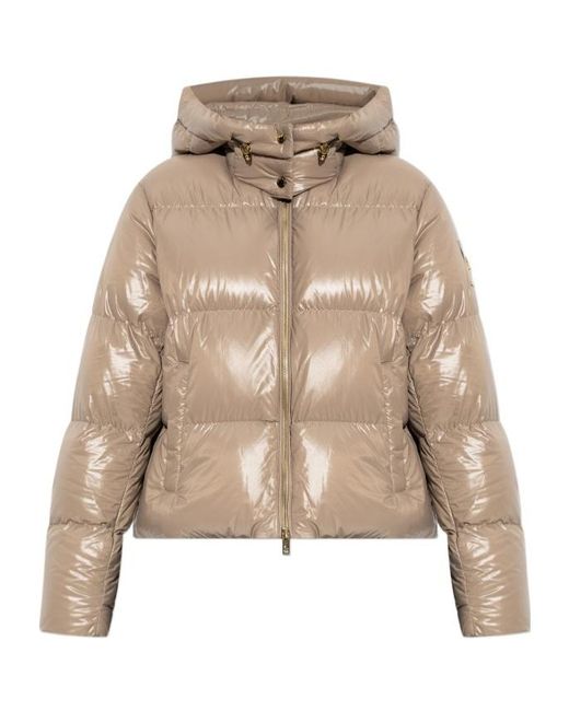 Moose Knuckles Natural Hooded Down Jacket
