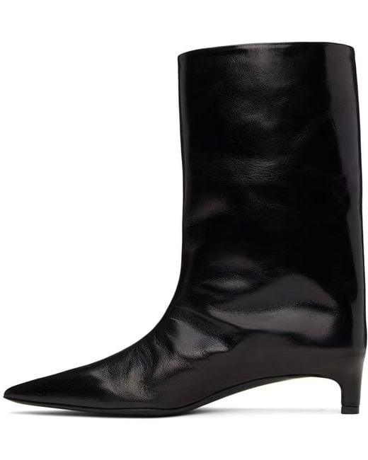 Jil Sander Black Calf Leather High Boot