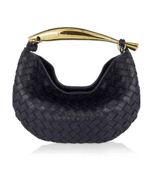 Bottega Veneta Blue Sardine Leather Tote Bag