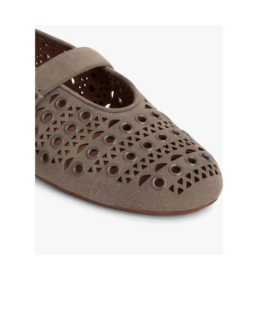 Alaïa Brown Ballet Flats
