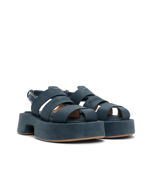 J.W. Anderson Blue Round Toe Sandals for men