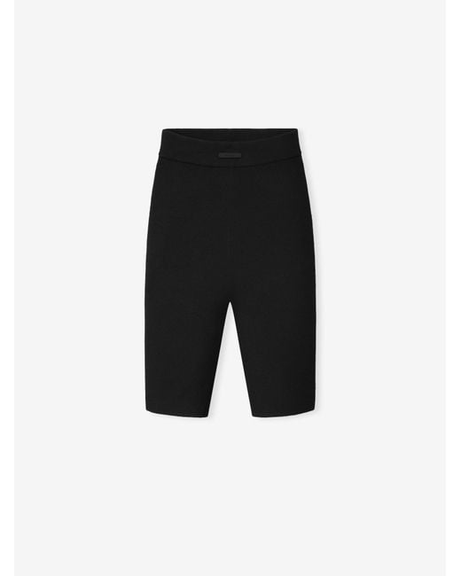 Fear Of God Black Rib Knit Bike Shorts