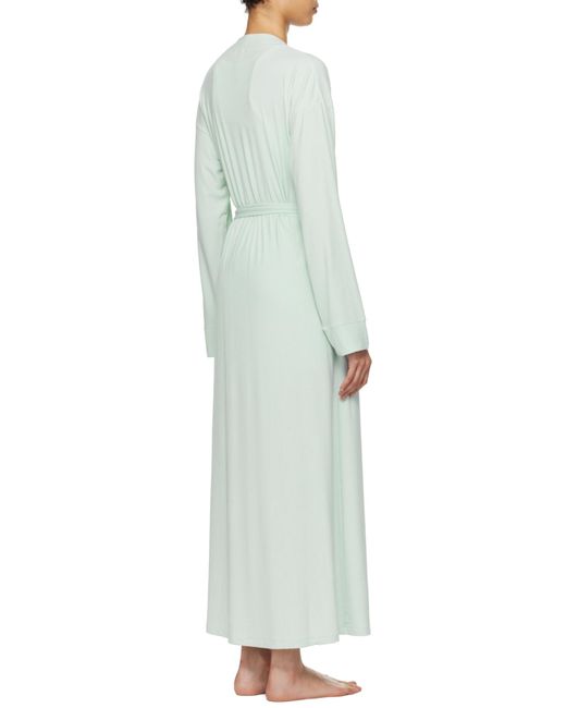 Skims Green Soft Lounge Long Robe