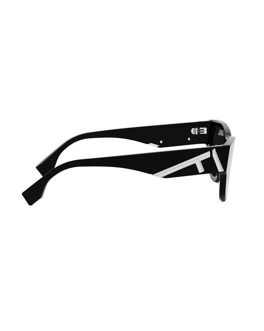 Fendi Black Eyewear Cat-Eye Frame Sunglasses for men