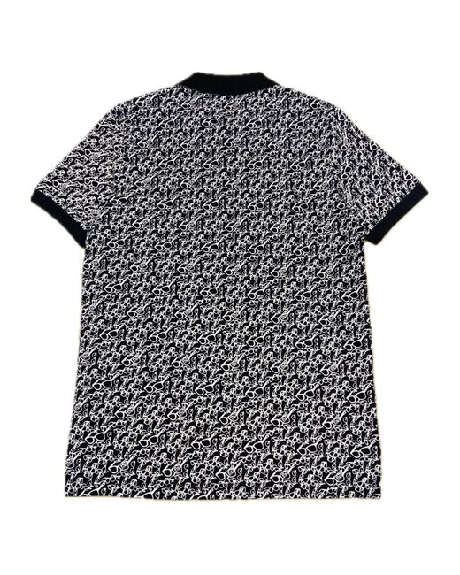 Iceberg Black Button-Down Polo Shirt With Short Sleeves for men