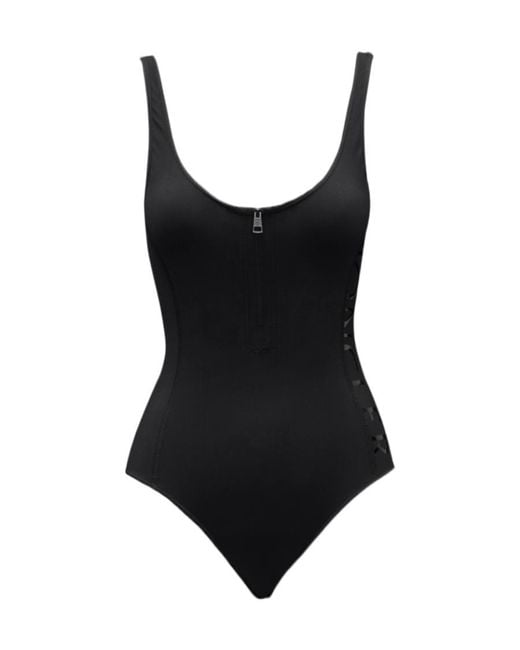Moncler Black Logo Swimsuit