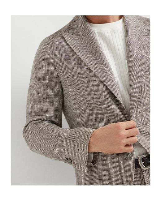 Brunello Cucinelli Gray Two-Piece Tailored Suit for men