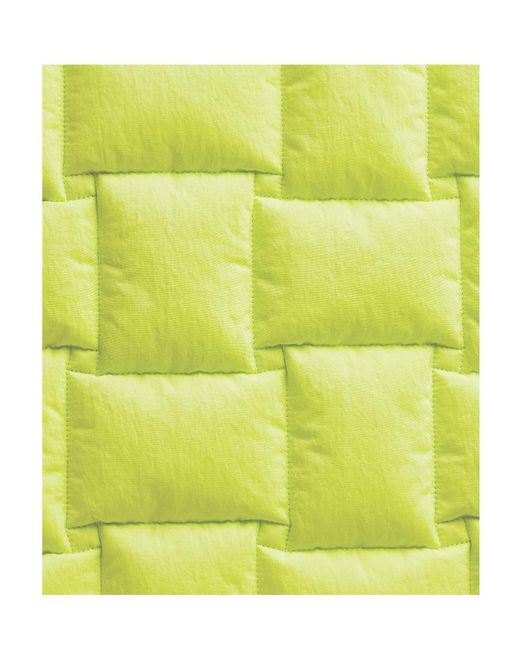 Bottega Veneta Yellow Intrecciato Patterned Padded Vest